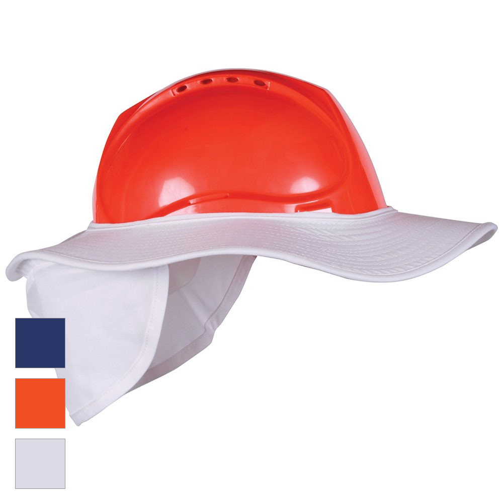Blue Rapta Hard Hat Brim with Neck Flap